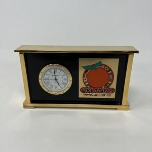 Vintage Benchmark Orlando World Cup 1994 Desk‎ Clock (needs battery)